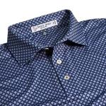 henry dean Raymond Geo Print Performance Knit Golf Shirts - Relaxed Fit