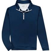 henry dean Lightweight Performance Quarter-Zip Pullovers - Classic Hem in Navy