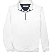 henry dean Lightweight Performance Quarter-Zip Pullovers - Classic Hem in White
