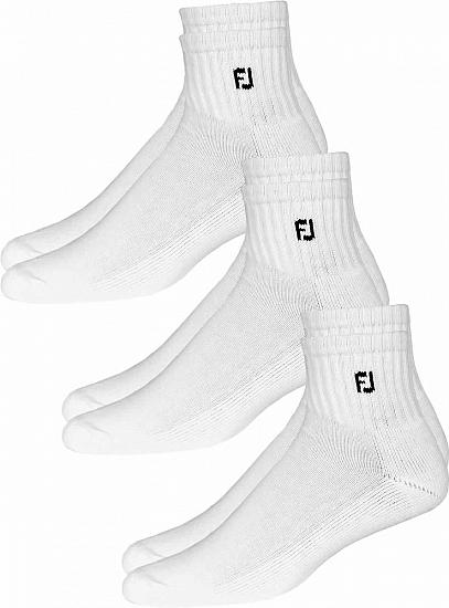 FootJoy ComfortSof Golf Socks 3-Pair Packs - Quarter