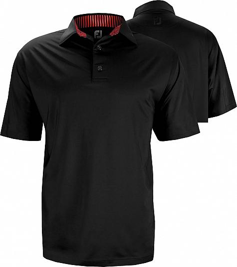 FootJoy ProDry Lisle Solid Golf Shirts with Self Fabric Collar - ON SALE