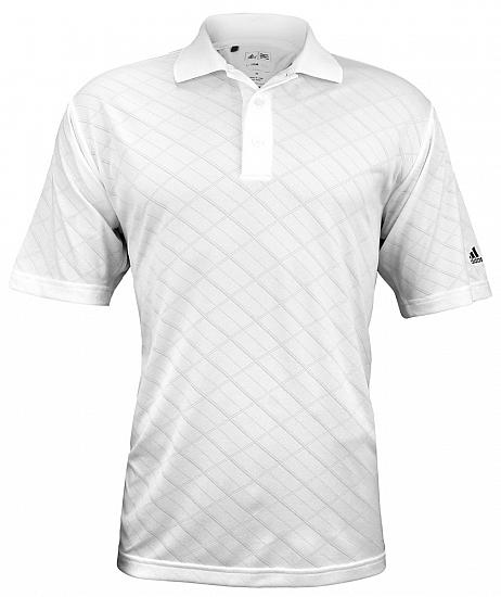 Adidas ClimaCool Diagonal Textured Golf Shirts - CLOSEOUTS