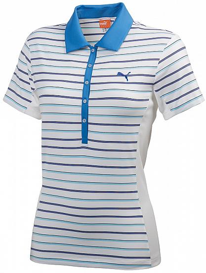 Puma Women's Yarn Dye Stripe Golf Shirts - CLEARANCE