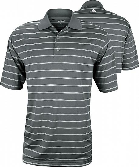 Adidas Puremotion Two-Color Stripe Golf Shirts - ON SALE!