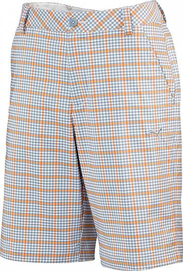 Puma Plaid Tech Junior Golf Shorts - CLEARANCE
