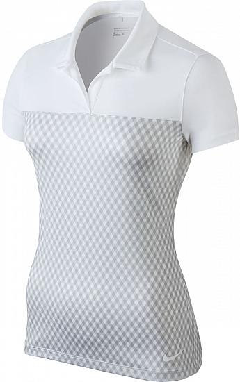 Nike Women's Dri-FIT Gingham Impact Golf Shirts - CLOSEOUTS