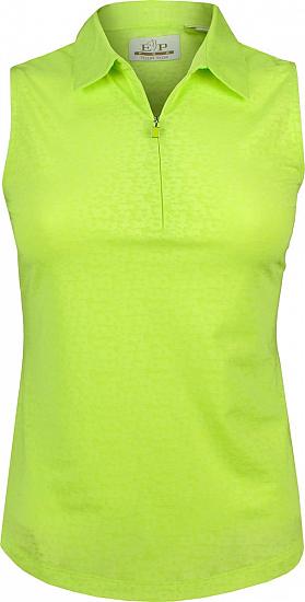 EP Pro Women's Tour-Tech Floral Mesh Jacquard Sleeveless Golf Shirts - CLEARANCE