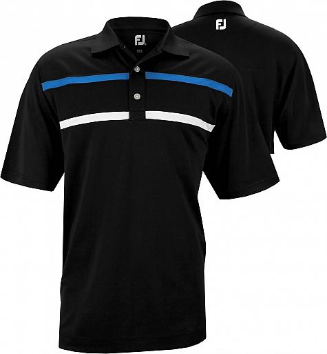 FootJoy Stretch Pique Chest Stripe Golf Shirts - Austin Collection