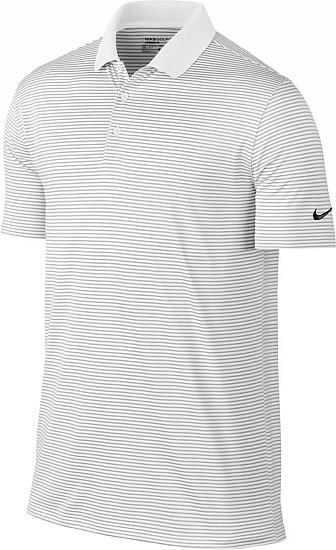 Nike Dri-FIT Victory Stripe Golf Shirts - Previous Season Style