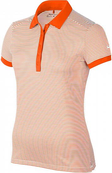 Nike Women's Dri-FIT Victory Stripe Golf Shirts - Previous Season Style - ON SALE