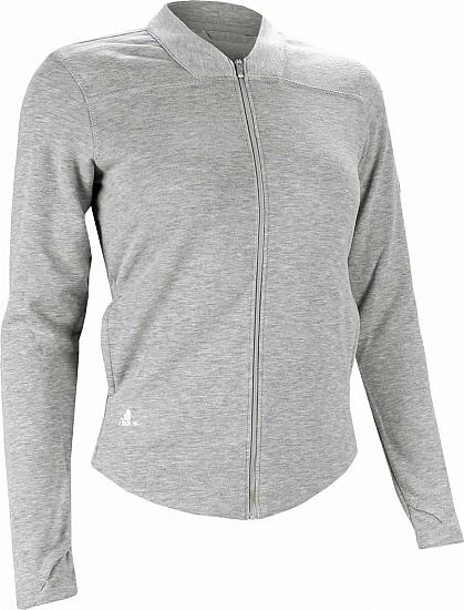 Adidas Women's Essentials 3-Stripes Full-Zip Golf Jackets - CLEARANCE