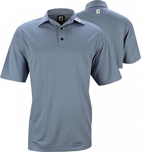FootJoy Pindot Jacquard Tour Logo Golf Shirts with Athletic Fit - ON SALE!