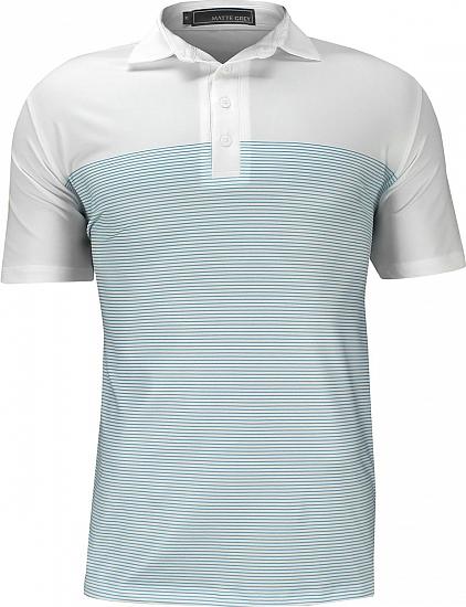 Matte Grey Dropstripe Golf Shirts - ON SALE!