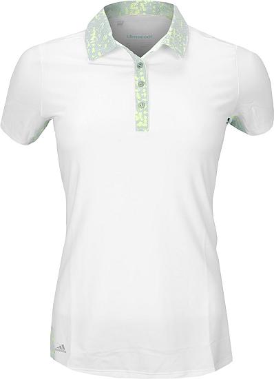 Adidas Women's Sport Mesh Print Golf Shirts - ON SALE