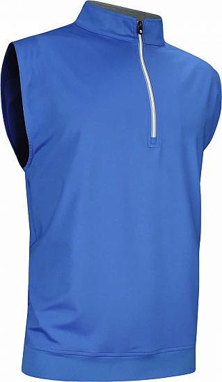 FootJoy Performance Half-Zip Jersey Pullover Golf Vests with Gathered Waist - FJ Tour Logo Available - Marine - Previous Season Style