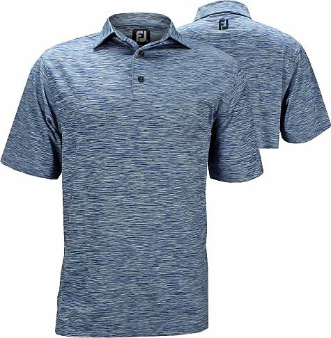 FootJoy ProDry Lisle Three-Color Space Dye Self Collar Golf Shirts - FJ Tour Logo Available - Previous Season Style