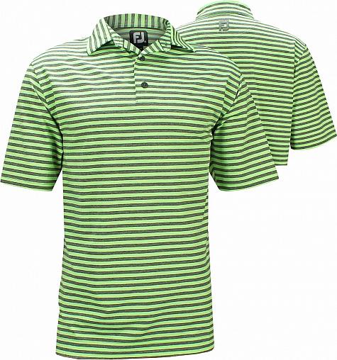 FootJoy Lisle Multi Stripe Self Collar Golf Shirts - Riverside Collection - FJ Tour Logo Available - ON SALE!