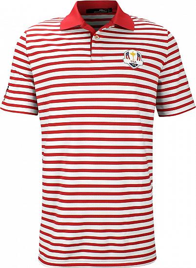 RLX Yarn Dye Athletic Fit Stripe Golf Shirts - Ryder Cup
