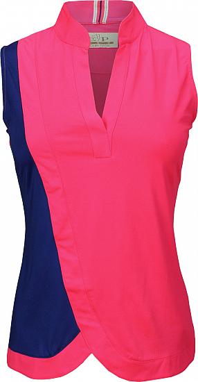 EP Pro Women's Tour-Tech Color Blocked Crossover Sleeveless Golf Shirts - ON SALE!