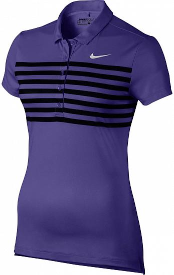 Nike Women's Dri-FIT Precision Print Golf Shirts - CLOSEOUTS