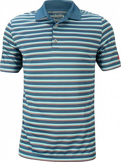 Adidas Club Merch Stripe Golf Shirts - ON SALE