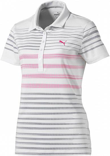 Puma Women's DryCELL Dot Stripe Golf Shirts - ON SALE