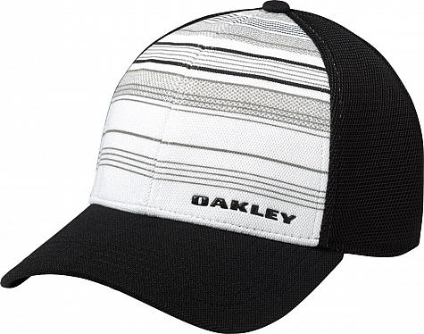 Oakley Silicon Bark Trucker 2.0 Print Flex Fit Golf Hats - ON SALE