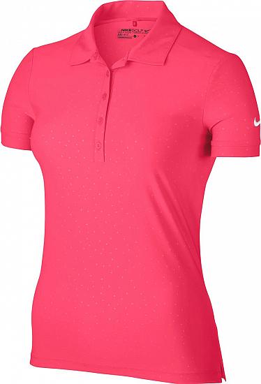 Nike Women's Dri-FIT Victory Emboss Golf Shirts - Previous Season Style