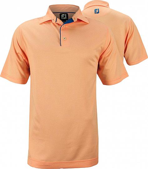 FootJoy Geometric Jacquard Self Collar Golf Shirts - Pacific Grove Collection - FJ Tour Logo Available