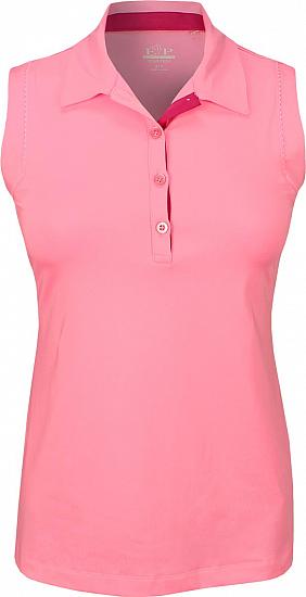 EP Pro Women's Tour-Tech Picot Trim Sleeveless Golf Shirts - ON SALE