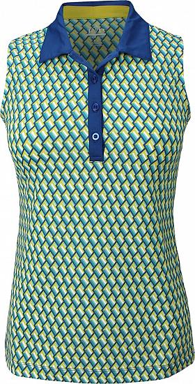 EP Pro Women's Tour-Tech Linear Geo Print Sleeveless Golf Shirts - ON SALE