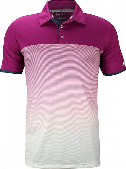 Adidas ClimaCool Gradient Stripe Golf Shirts - Sergio Garcia First Major Saturday