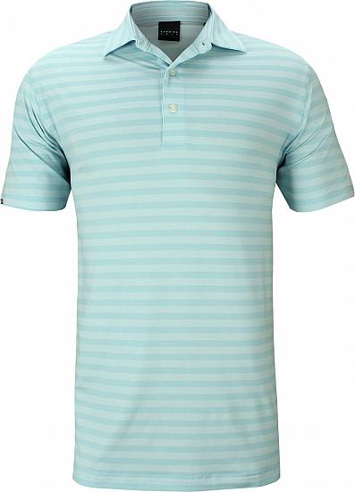 Dunning Two-Tone Stripe Natural Hand Golf Shirts - ON SALE