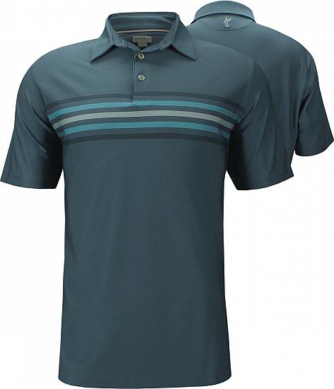 Ashworth Stretch Pique 2-Tone Chest Stripe Golf Shirts - ON SALE