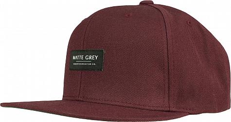 Matte Grey Modern Badge Adjustable Golf Hats - ON SALE
