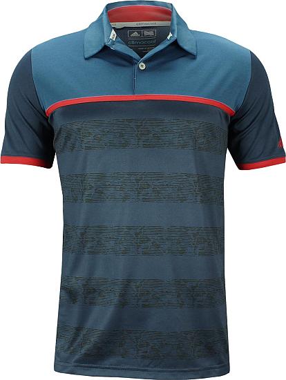 Adidas ClimaCool Camo Stripe Golf Shirts - ON SALE