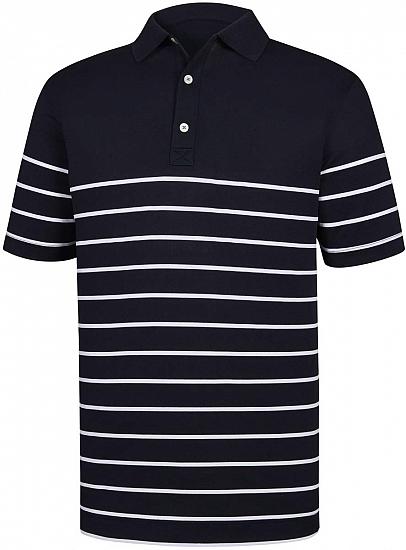 FootJoy Stretch Pique Engineered Stripe Golf Shirts with Knit Collar - Harbor Springs Collection