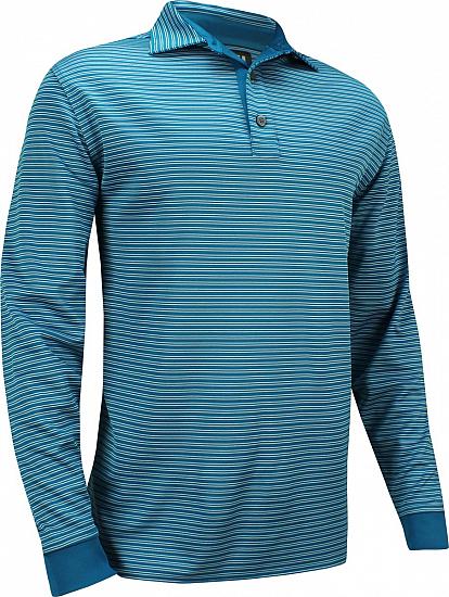 FootJoy Thermolite Jersey Stripe Long Sleeve Golf Shirts - Asheville Collection - FJ Tour Logo Available - Previous Season Style