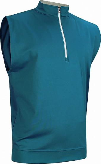 FootJoy Performance Half-Zip Jersey Pullover Golf Vests with Gathered Waist - Indigo - FJ Tour Logo Available