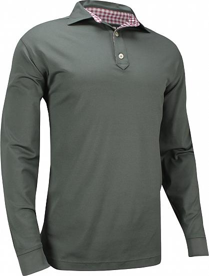 FootJoy Thermolite Pique Solid Long Sleeve Golf Shirts - Portsmouth Collection