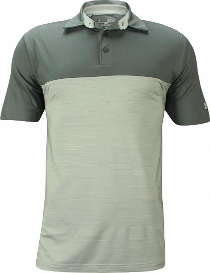 Under Armour Playoff Blocked Golf Shirts - Graphite - ON SALE