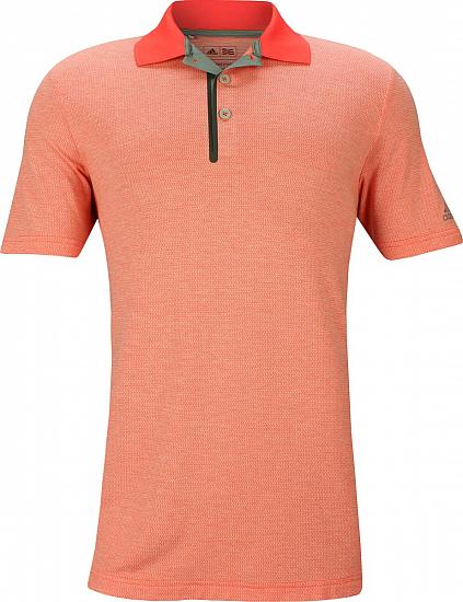 Adidas Club Wool Blend Golf Shirts - Blaze Orange