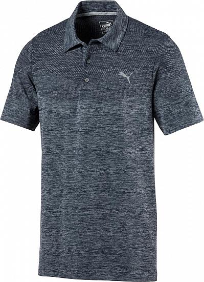 Puma DryCELL Evoknit Seamless Golf Shirts - Peacoat