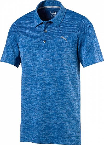 Puma DryCELL EvoKNIT Seamless Golf Shirts - Lapis Blue