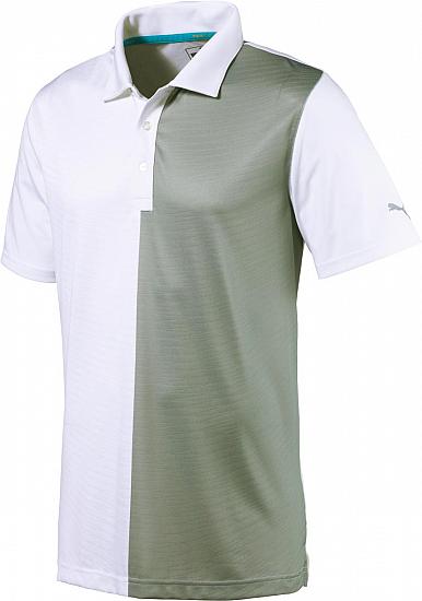 Puma DryCELL Bisected Golf Shirts - White - ON SALE