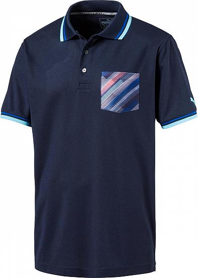 Puma DryCELL Pixel Pocket Golf Shirts