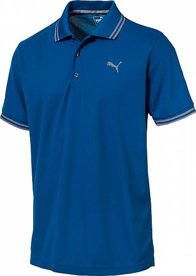 Puma DryCELL Essential Pounce Pique Golf Shirts - Lapis Blue - ON SALE