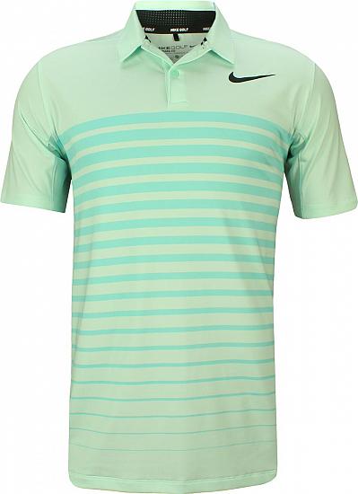 Nike Dri-FIT Heather Stripe Golf Shirts - Igloo