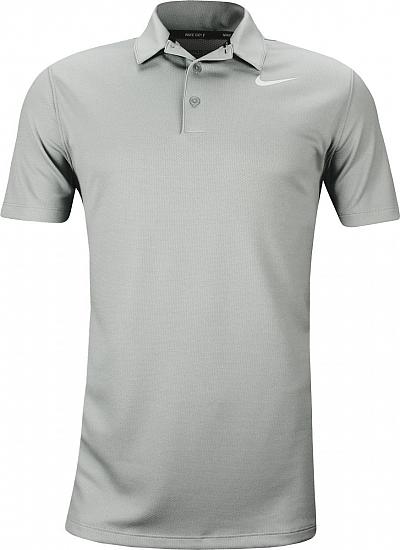 Nike Dri-FIT Textured Golf Shirts - Wolf Grey