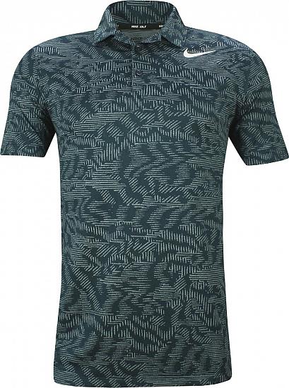 Nike Dri-FIT Jacquard Golf Shirts - Armory Navy